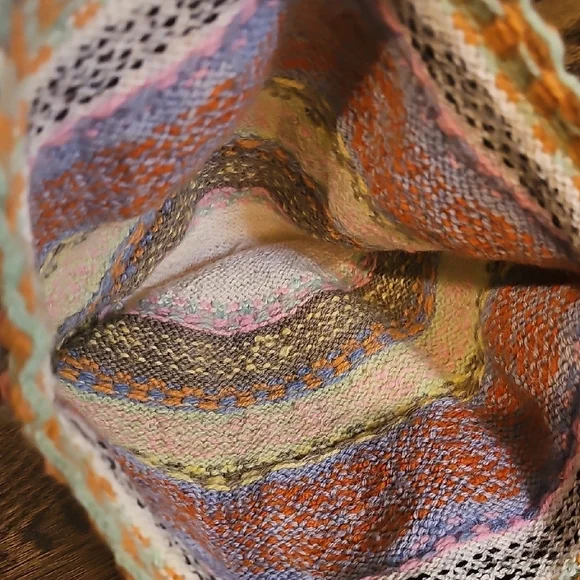 Colorful Knit Kids Beanie with Pom-Poms - Picture 5 of 5